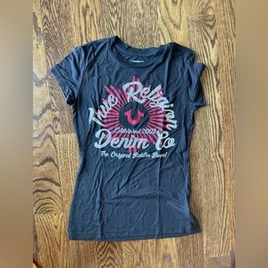 True Religion Grey and Red Tee